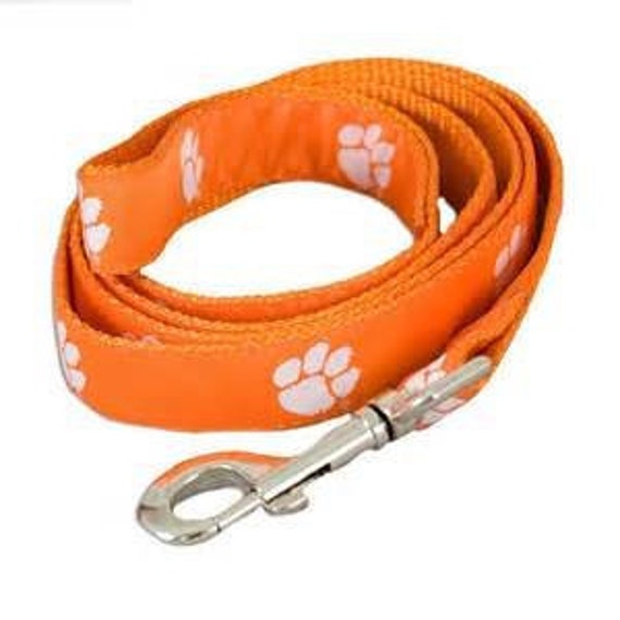 Pink clemson top dog collar
