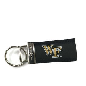Wake Forest University licensed web key chain