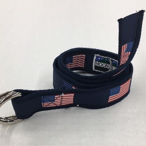 USA Flag American Flag D Ring Belt - Etsy