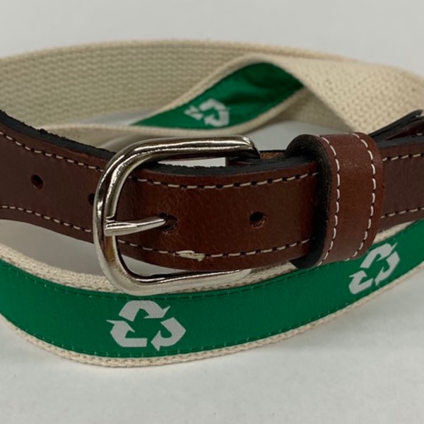 Recycle Symbol Belt Etsy