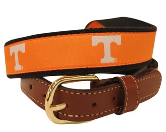 University of Tennessee Vols Men's Web Leather Belt