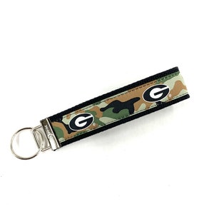 Universität von Georgia Bulldoggen-Handgelenknetz-Schlüsselketten. Schön um die Taille oder einfach in der Handtasche zu finden