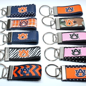 Auburn University web keychain fob. Licensed Auburn key chain