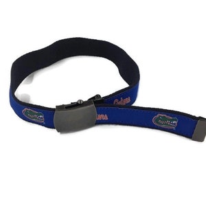 University of Florida Gators woven ribbon cut to size web belt.
