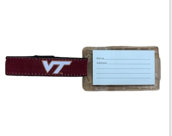 Officially Licensed Virginia Tech Hokies Luggage Tag | Collegiate Travel Bag Tag