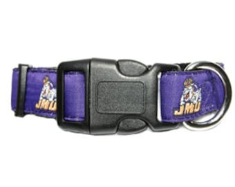 James Madison JMU Dog Collar