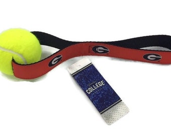 Officially Licensed University of Georgia UGA Dog Toy | Bulldogs Pet | Made in USA