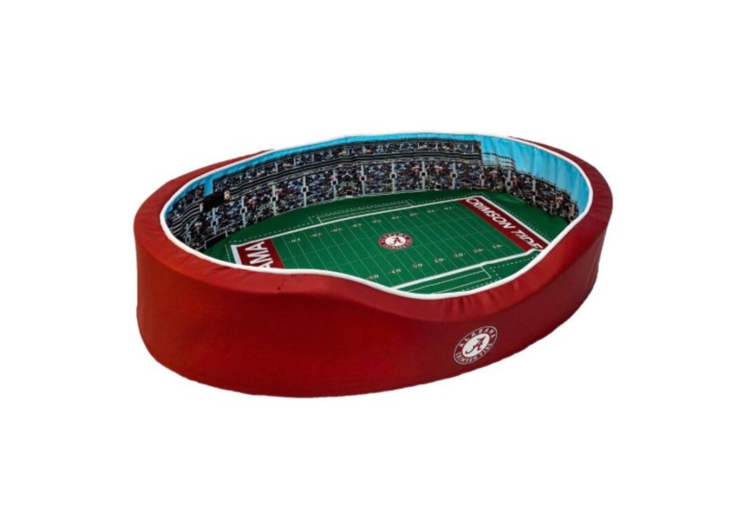 Pets First NCAA Football Stadium Pillow Bed For Dogs & Cats – Sporty, Comfy, And Machine Washable!