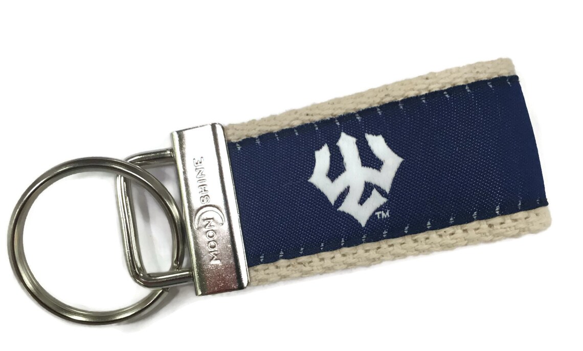 Washington & Lee Generals Web Keychain | Collegiate Ribbon Key Fob Made ...