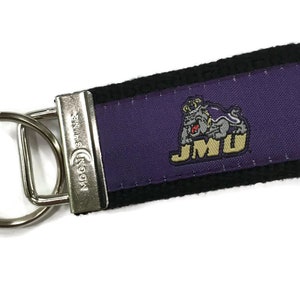 James Madison University Keychain - Purple PVC Key Holder, Officially Licensed - View #7