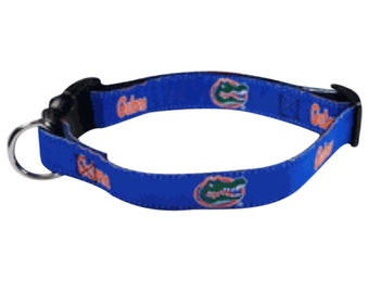 Officially Licensed Florida Gators Dog Collar | University of Florida Pet | Made in USA