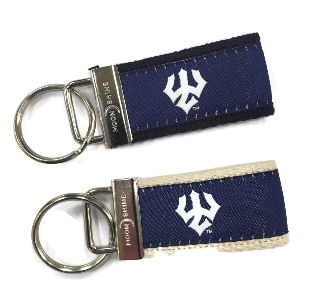 Web Key Chain Washington & Lee Generals Web Keychain | Collegiate Ribbon Key Fob Made ...