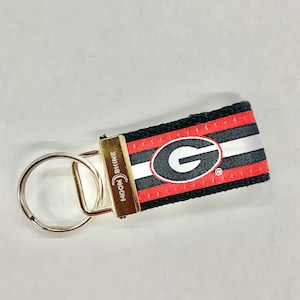UGA Georgia Stripe oder Bulldog Schlüsselanhänger