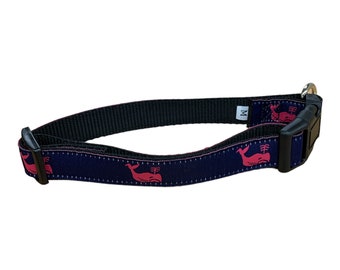 Whale Dog Collar. 3 Different Colors