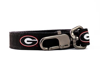 Officially Licensed UGA Black Dog Leash | Georgia Bulldogs Pet | Made in USA