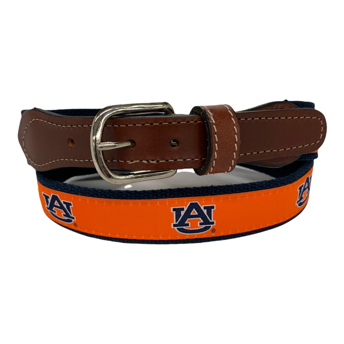 Auburn University Men's  Leather Belt Etsy