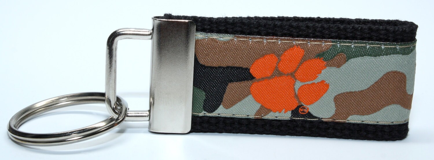 Web Key Chain Clemson University Tiger Paw Web Key Chains - Etsy