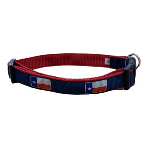Texas State Flag Dog Collar