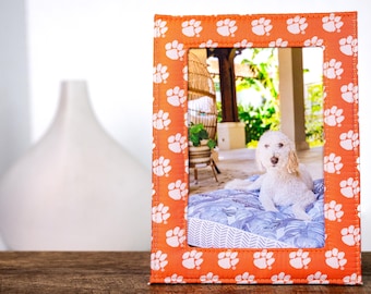 Clemson Tiger Paw Picture Frame