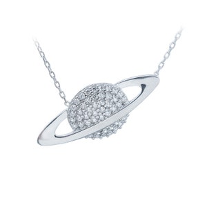 As Mysterious As Venus Silver Planet Necklace