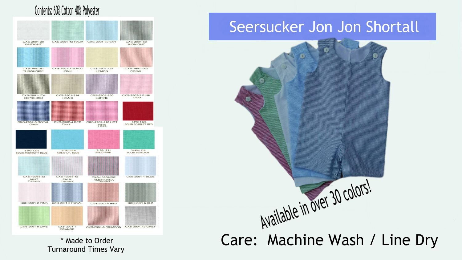 Jon Jon Seersucker Stripe Shortall Romper Embroidery Blank Etsy