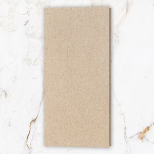 Faltkarten DIN Lang aus Kraftpapier, 10 Stück | Klappkarten DL, Grußkarten Recycling