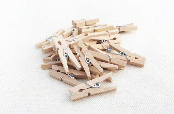 20 Bunte Mini-Wäscheklammern Aus Holz – Bunt, Praktisch, Ideal Für Fotos, Bilder Oder DIY-Deko