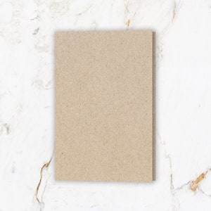 Faltkarten B6 aus Recycling Kraftpapier, 10 Stück, nachhaltige Grußkarten, Klappkarten blanko