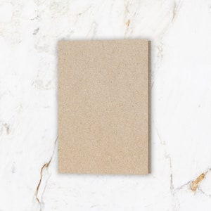 Faltkarten A6 aus Kraftpapier, 10 Stück | Klappkarten blanko, Doppelkarten Recycling