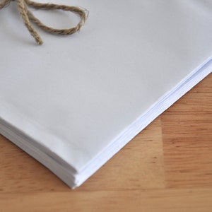 25 paper bags white S 9.5 x 15 cm, sustainable gift bags, flat bags, neutral gift packaging, flat bag image 4