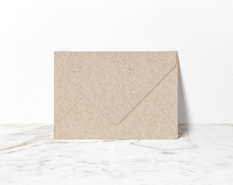 Enveloppes C6 en papier kraft | enveloppes durables, recyclage des enveloppes