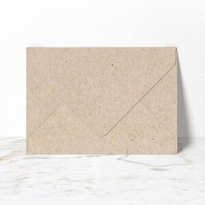 B6 envelopes made of kraft paper recycled envelopes, sustainable envelopes image 1