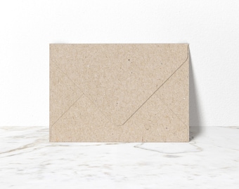 B6 envelopes made of kraft paper | recycled envelopes, sustainable envelopes