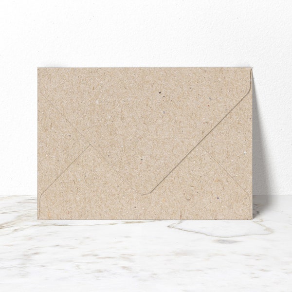 Briefumschläge B6 aus Kraftpapier | Recycling Kuverts, nachhaltige Umschläge