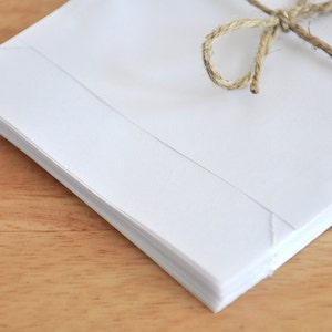 25 paper bags white S 9.5 x 15 cm, sustainable gift bags, flat bags, neutral gift packaging, flat bag image 3