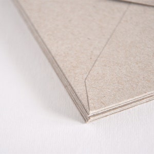 B6 envelopes made of kraft paper recycled envelopes, sustainable envelopes image 3