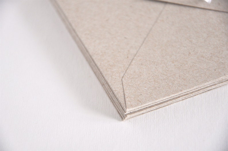 B6 envelopes made of kraft paper recycled envelopes, sustainable envelopes image 3