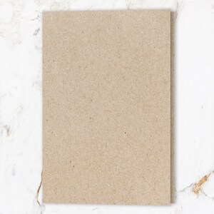 Faltkarten A5 Kraftpapier, 10 Stück | Recycling Klappkarten, Grußkarten Natur, nachhaltige Doppelkarten
