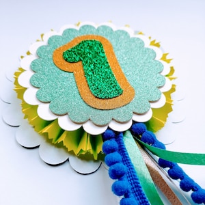 Birthday Rosette, kids birthday badge, any age, various colours.