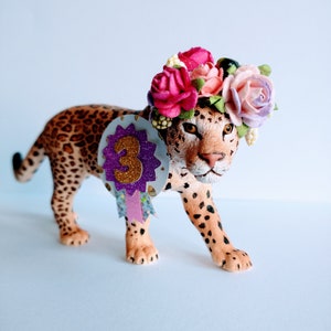 Schleich Jaguar by Journey To Hygge, add your own accessories, cake topper animal.