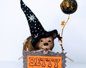 Halloween Schleich brown bear, cake topper, room decoration, kids party, party supplies.