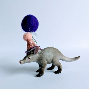 Schleich Baby aardvark by Journey To Hygge, add your own accessories, includes a mini personalized flag.