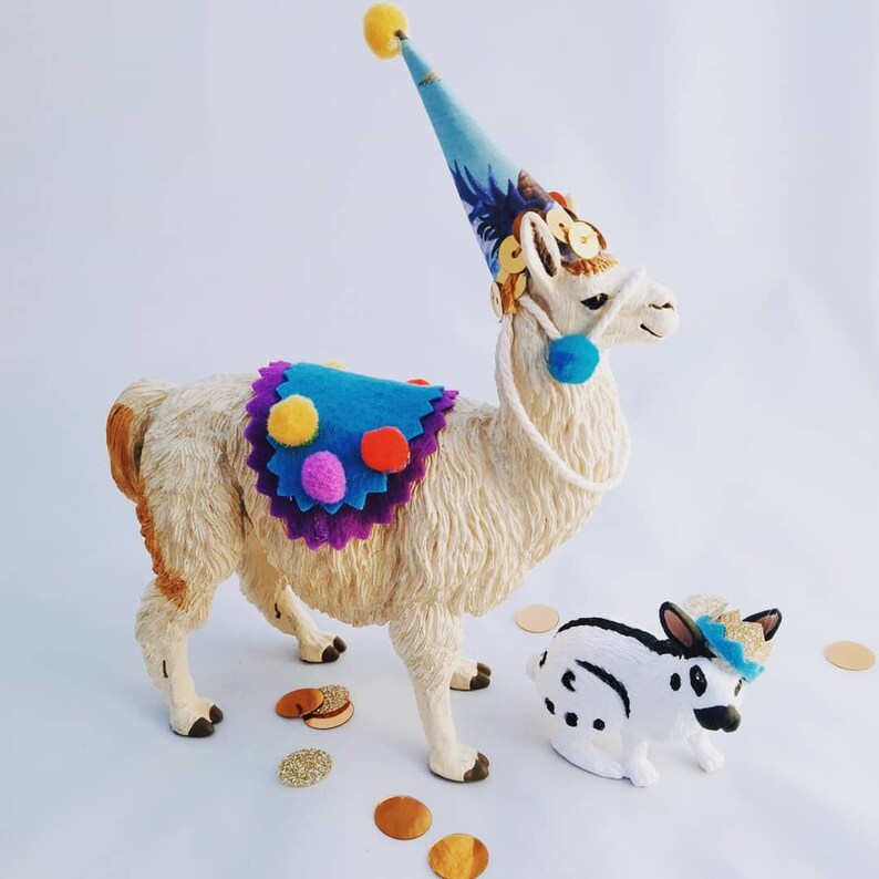 Party Llama animal cake topper. kids birthday party Etsy