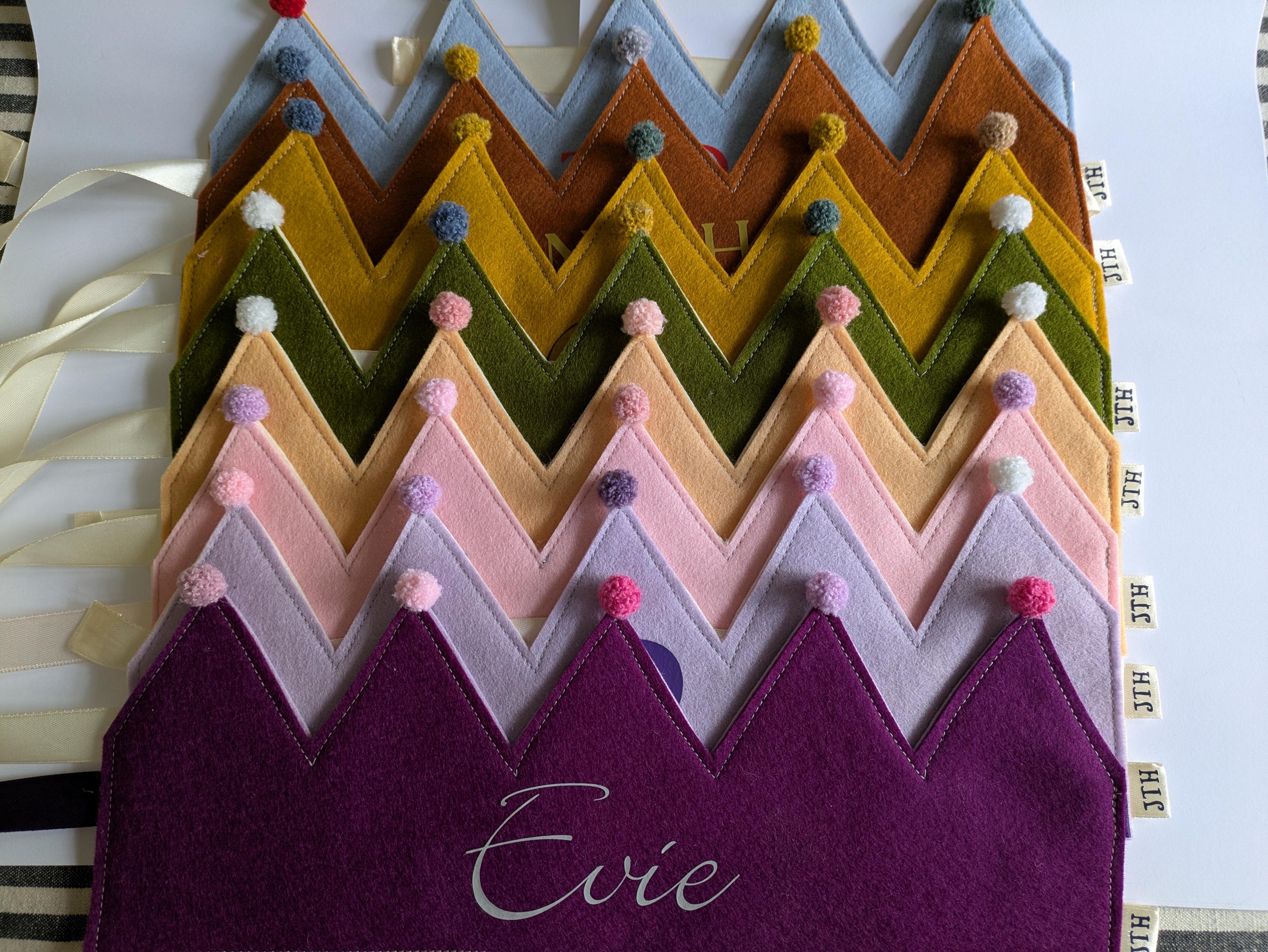 Couronne D'anniversaire Fille, à Personnaliser Avec Des Lettres Et Des Chiffres Separes Chapeau D Anniversaire Rose Avec Nom Et Age De 1 A 5 Ans Decoration D Anniversaire