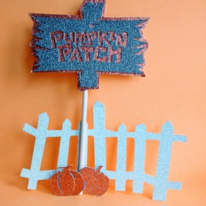 Topper de pastel &#39;Pumpkin patch&#39; de Halloween por Journey To Hygge.