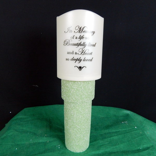 Solar Cemetery Candle Etsy