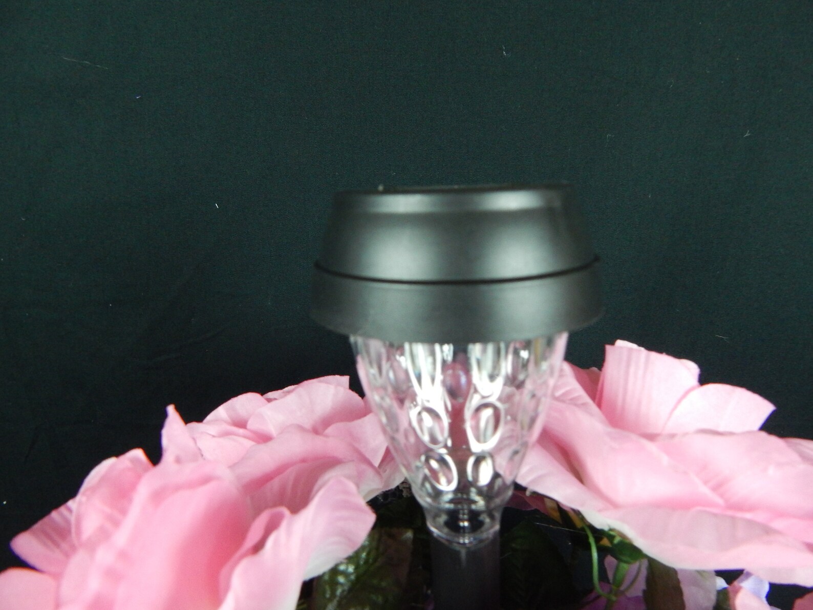 Deluxe Solar Light Cemetery Flower Headstone/tombstone Vase Etsy