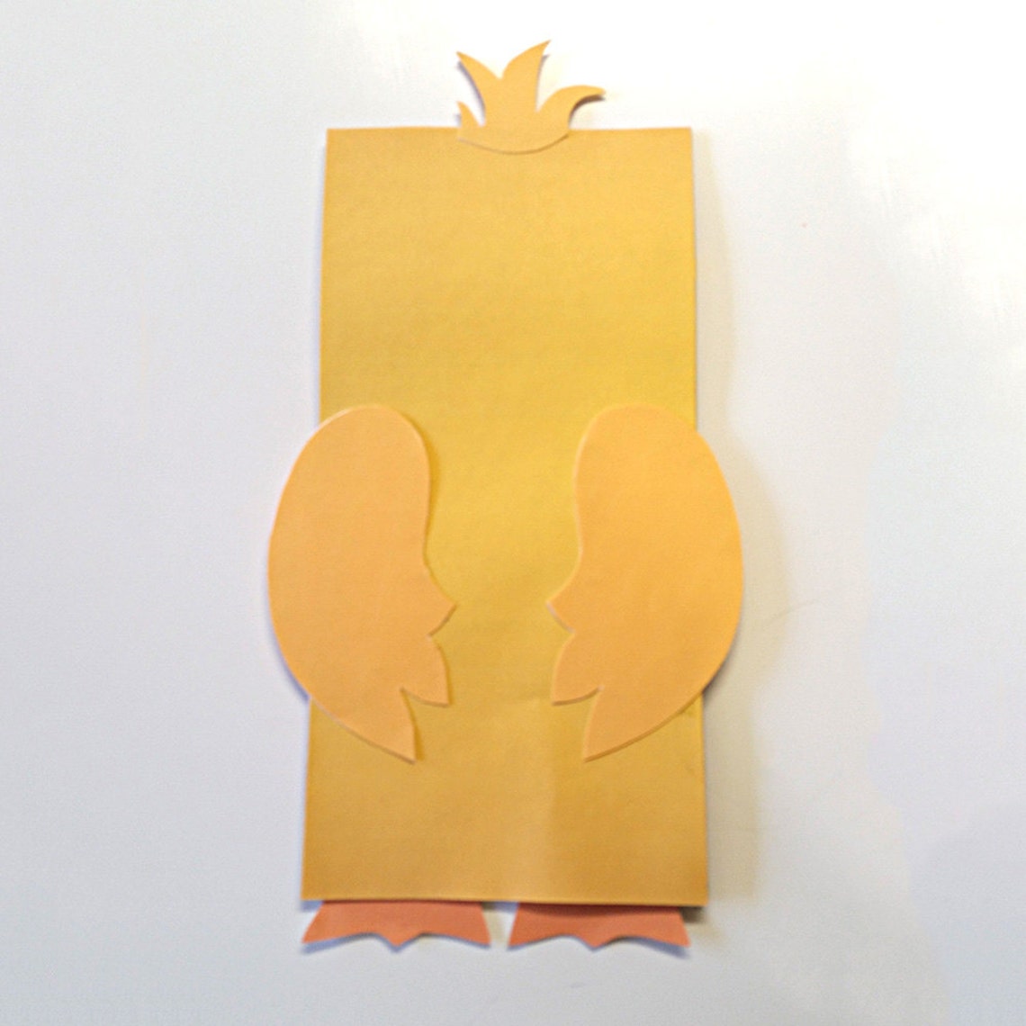 Duck Paper Bag Puppet FULL COLOR Downloadable PDF Etsy
