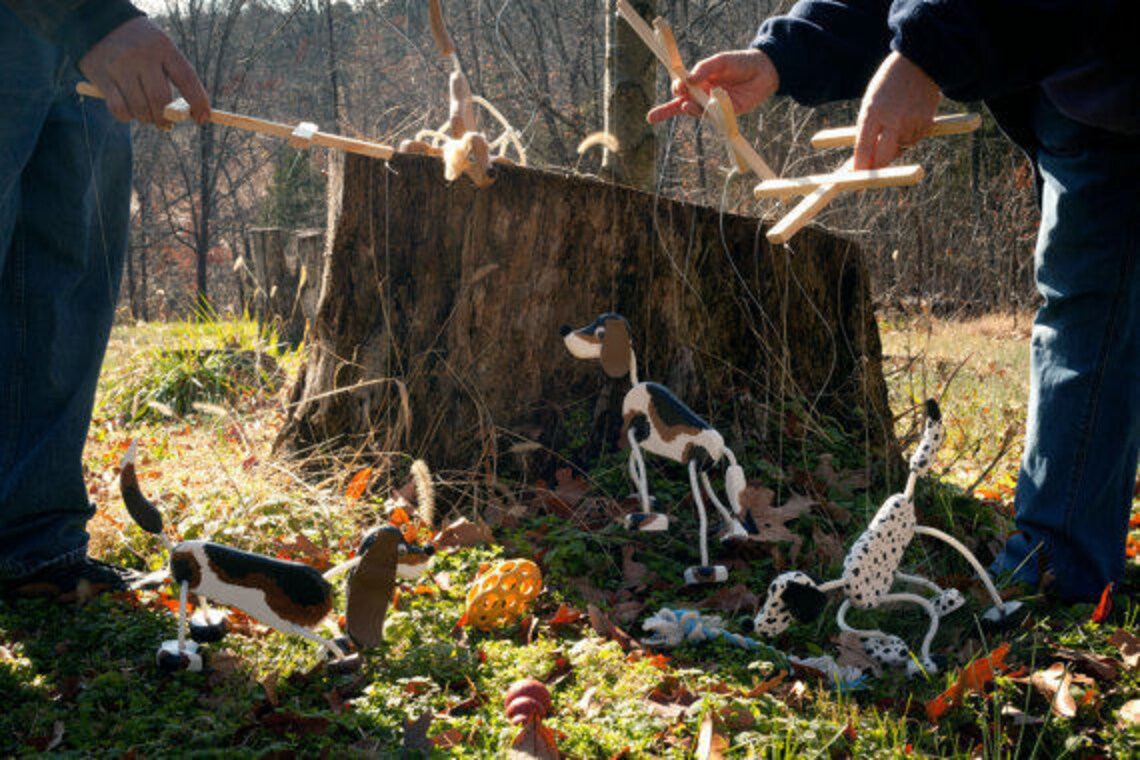 Beagle Puppy Dog Wooden Puppet Pet Etsy