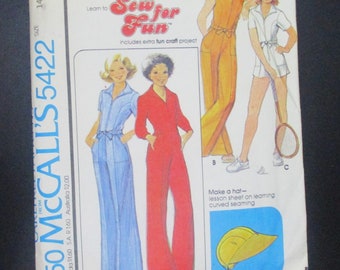 Vintage McCall&#39;s 5422 ca 1977 Children&#39;s size 14 Bust 32 inches